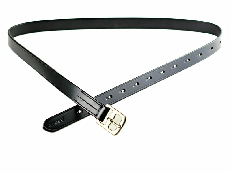 Dever Ascot Junior Stirrup Leathers 7/8In 44In Black-1